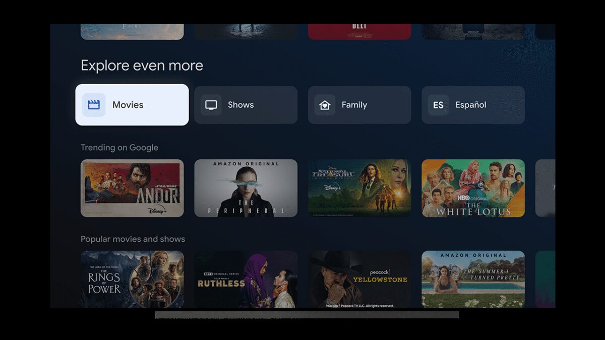 Google TV теперь подразделяет на категории алгоритмическую ленту 3 google tv curation pages 1 large