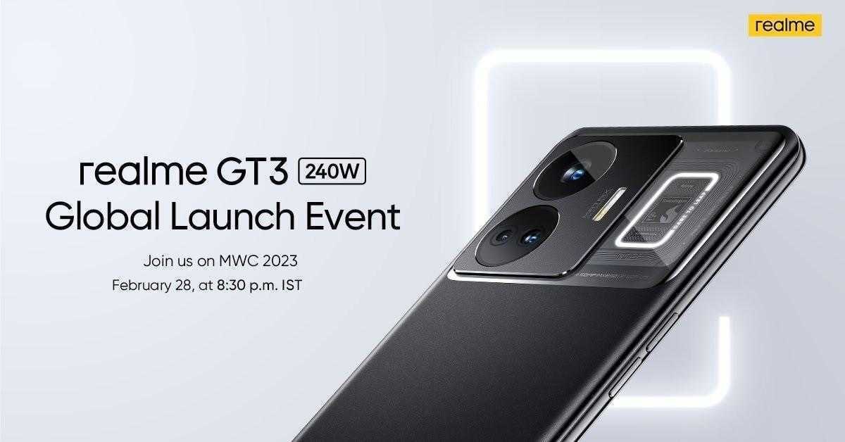 Realme GT3 240W: утечка дизайна перед MWC 5 Realme
