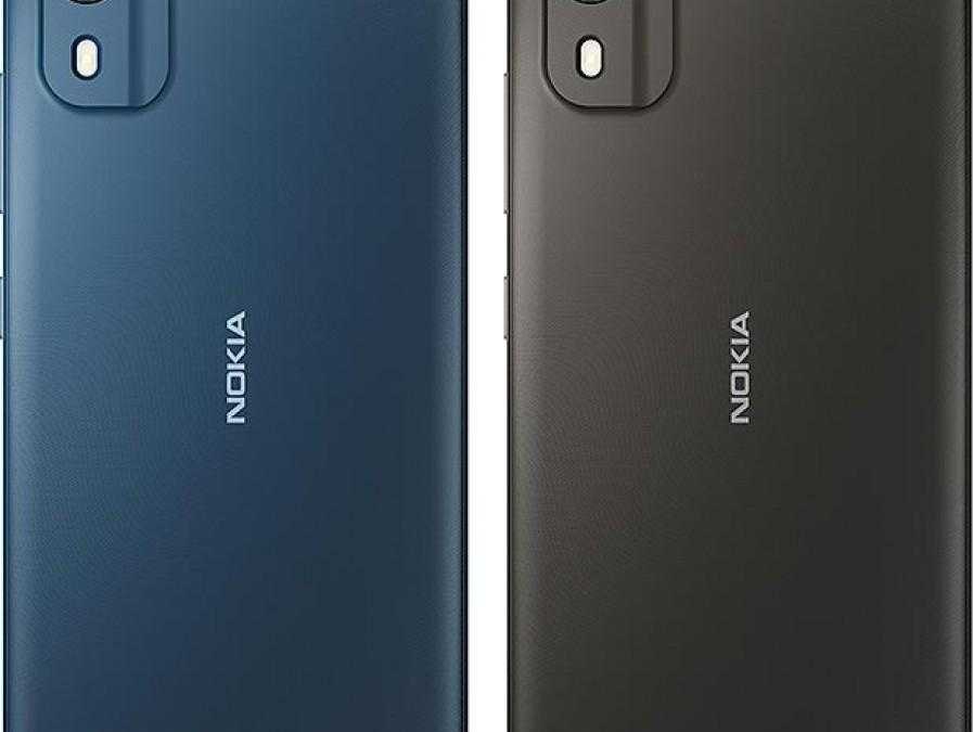 задняя панель Nokia C02 с камерой и логотипом