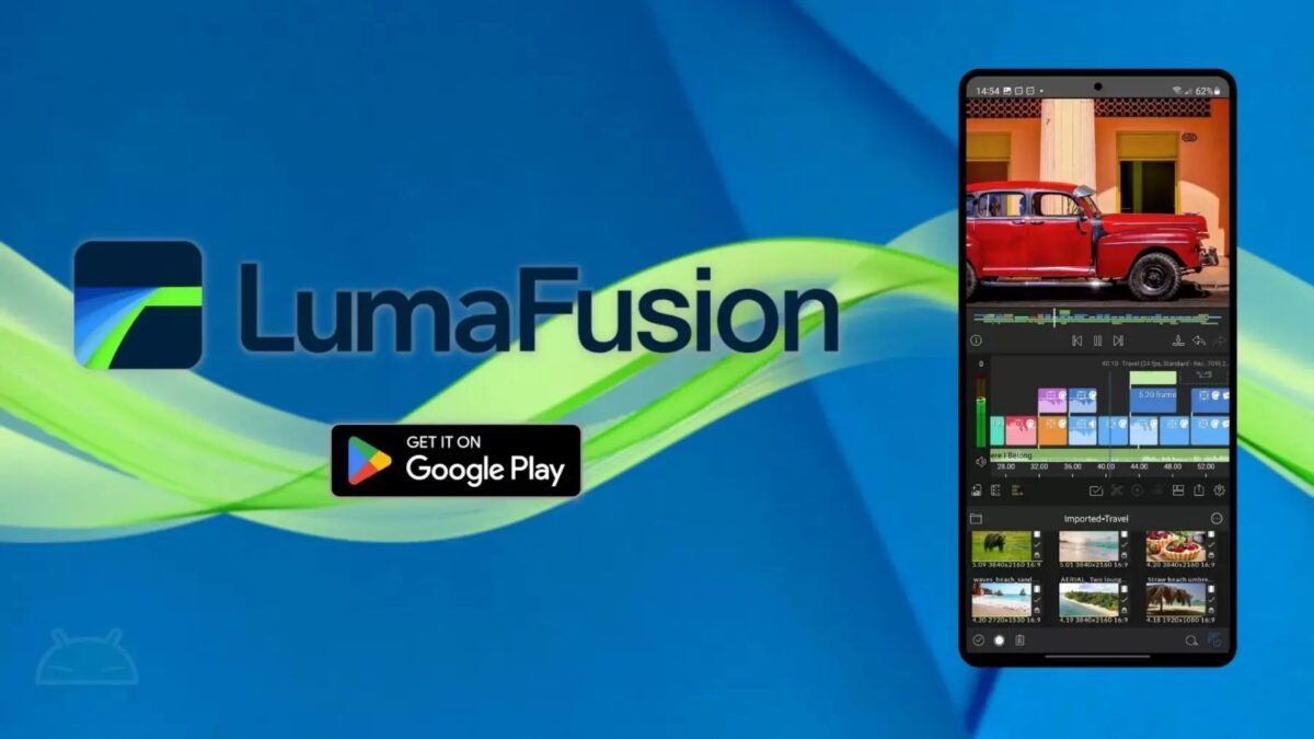 LumaFusion теперь доступен на устройствах Android и ChromeOS 3 Экран мобильного устройства с интерфейсом LumaFusion на Android