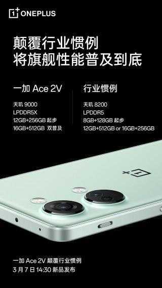 OnePlus Ace 2V получит 6,74-дюймовый экран и 16 ГБ ОЗУ (2)