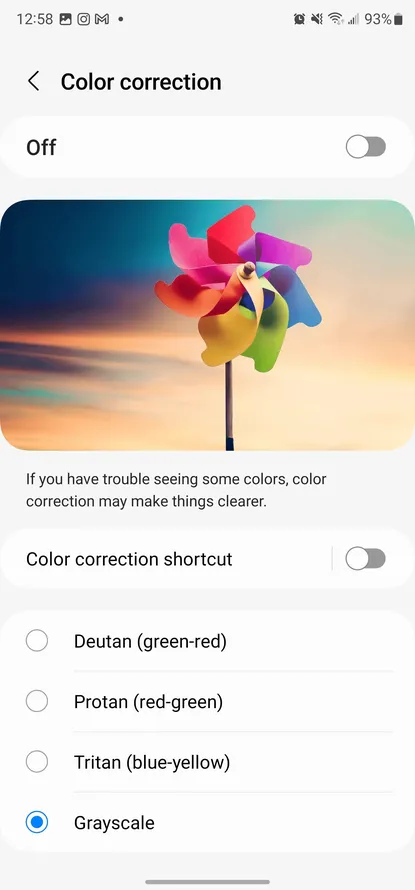 Apple и Android: как сделать серый экран (Screenshot 20230313 125857 Accessibility)