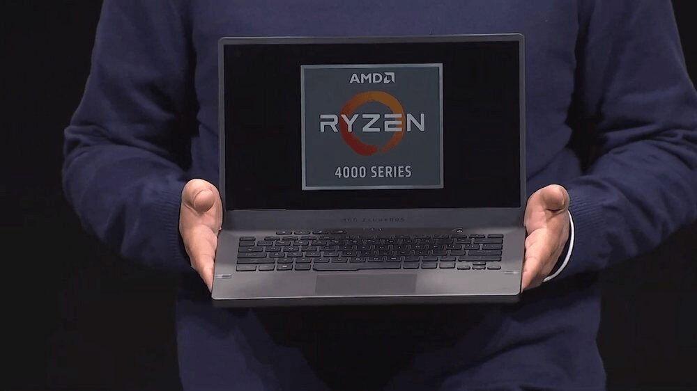 Ноутбук с процессором AMD Ryzen 4000 серии показать