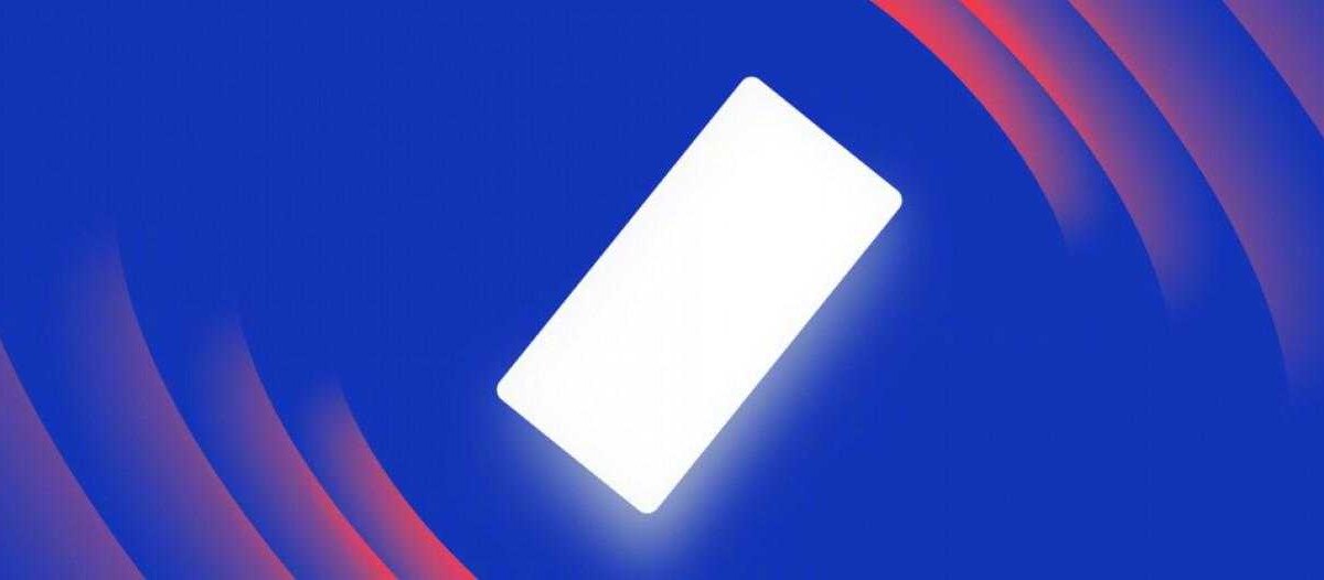 Экран смартфона Meizu 20 Pro с синей подсветкой