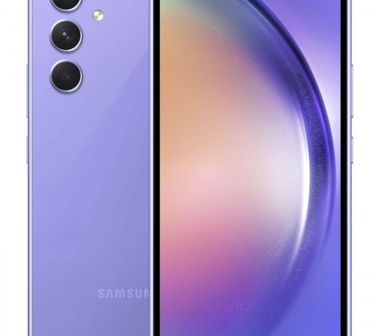 Смартфон Samsung Galaxy A54 спереди и сзади