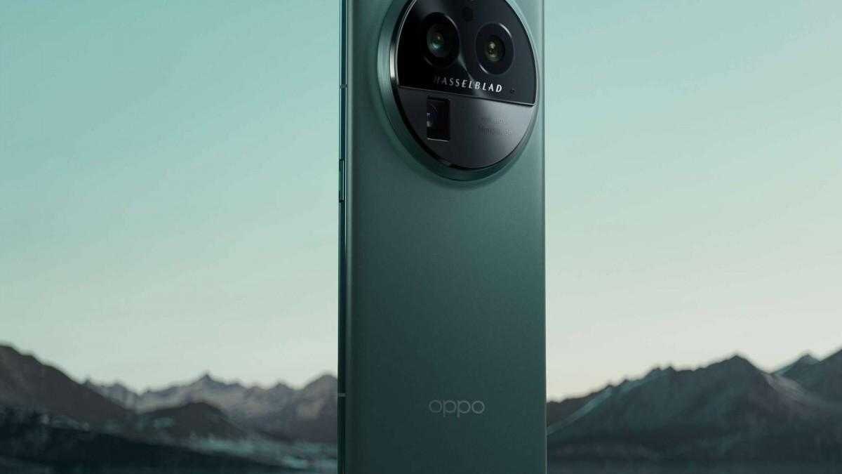 Смартфон Oppo Find X6 с крупной камерой позади