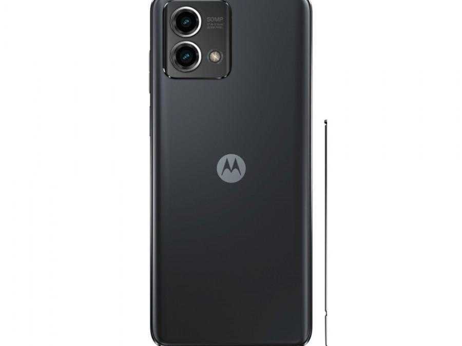 Обратная сторона Motorola Moto G Stylus 5G 2023 с камеры и логотипом