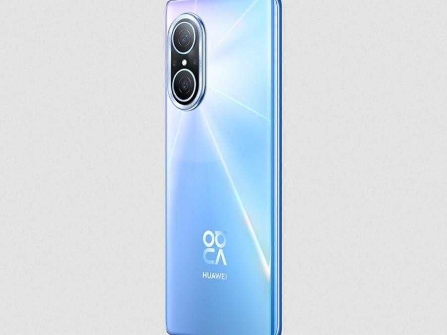 задняя панель Huawei nova 10 Youth Edition в голубом цвете с двойной камерой и логотипом