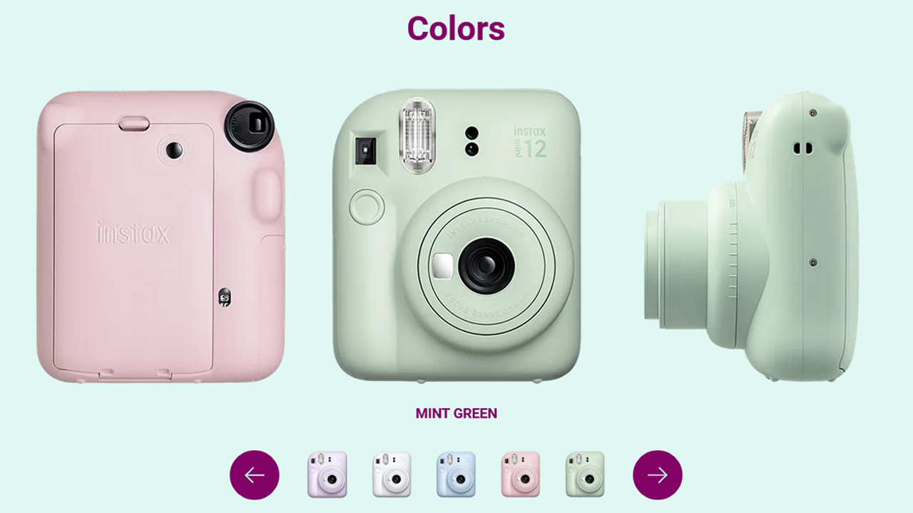 Fujifilm объявила о выходе камеры с мгновенной печатью Instax Mini 12 (instax mini 12 colors)