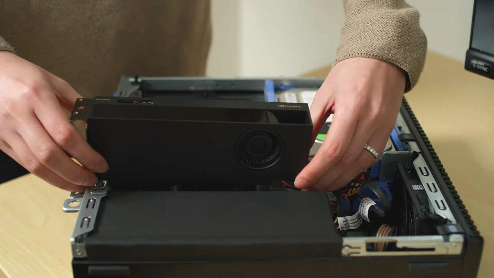 NVIDIA представила новую компактную видеокарту линейки RTX 40XX (nvidia rtx 4000 sff)