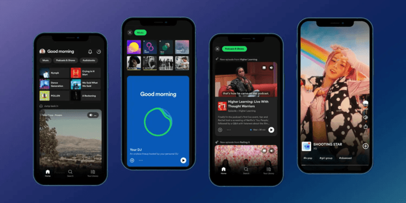Обновлена главная страница приложения Spotify (spotify new design)