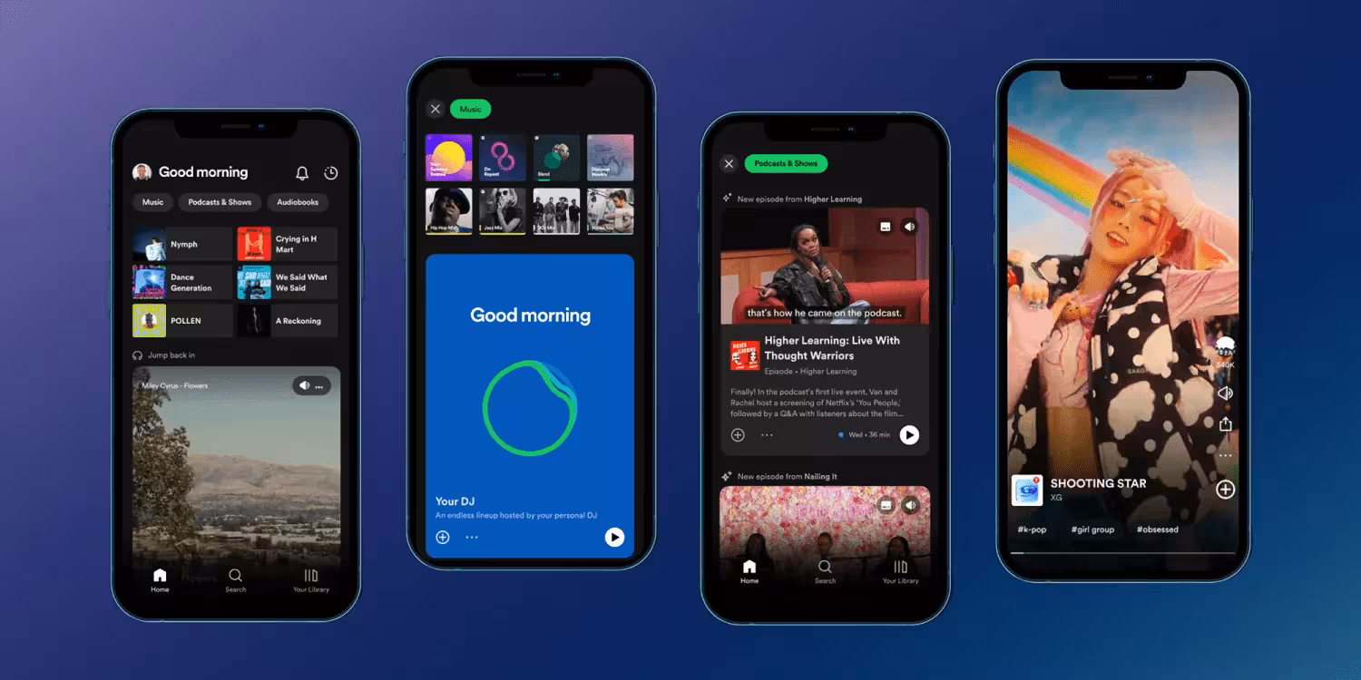 Обновлена главная страница приложения Spotify 2 spotify new design
