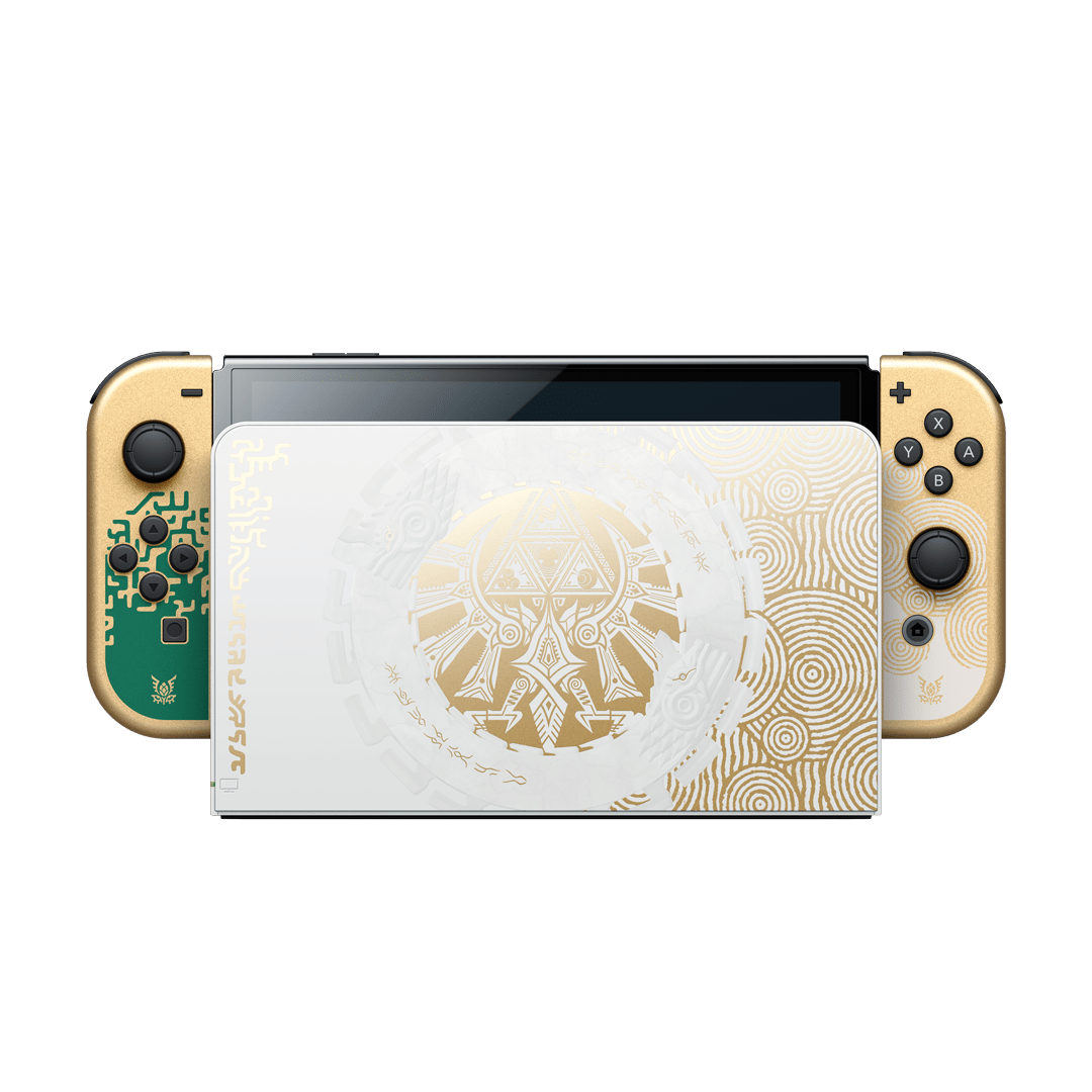 Nintendo анонсировала OLED-консоль Zelda: Tears of the Kingdom Switch (tloz tearsofthekingdom console illu 05)