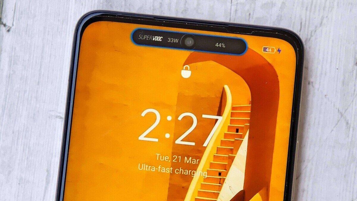 Экран Realme Narzo N55 с вырезом Dynamic Island