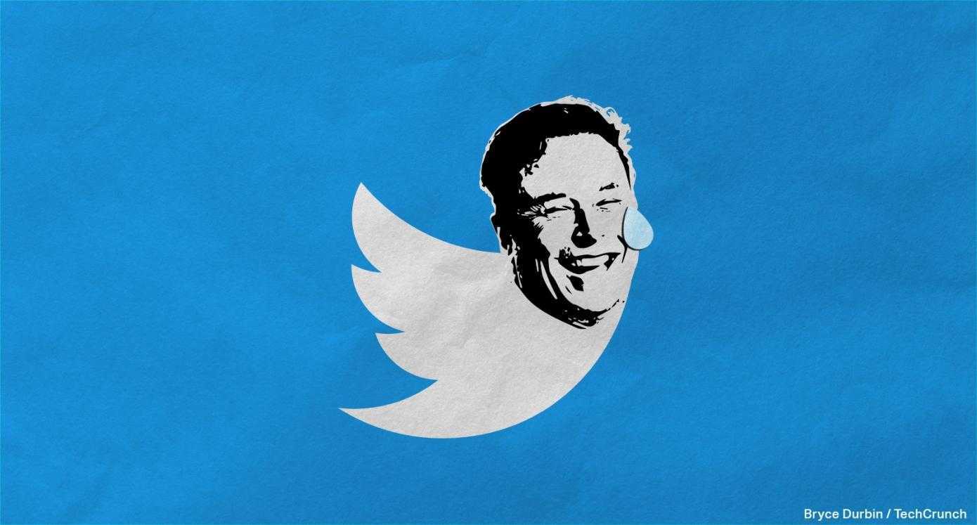 Илон Маск купил Twitter не по желанию, а из-за юридического давления (twitter bird with elon musk head tear)