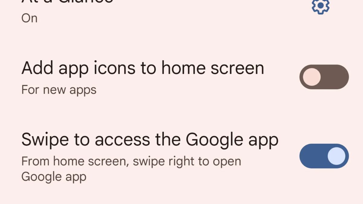 Экран настроек домашнего интерфейса Android телефон