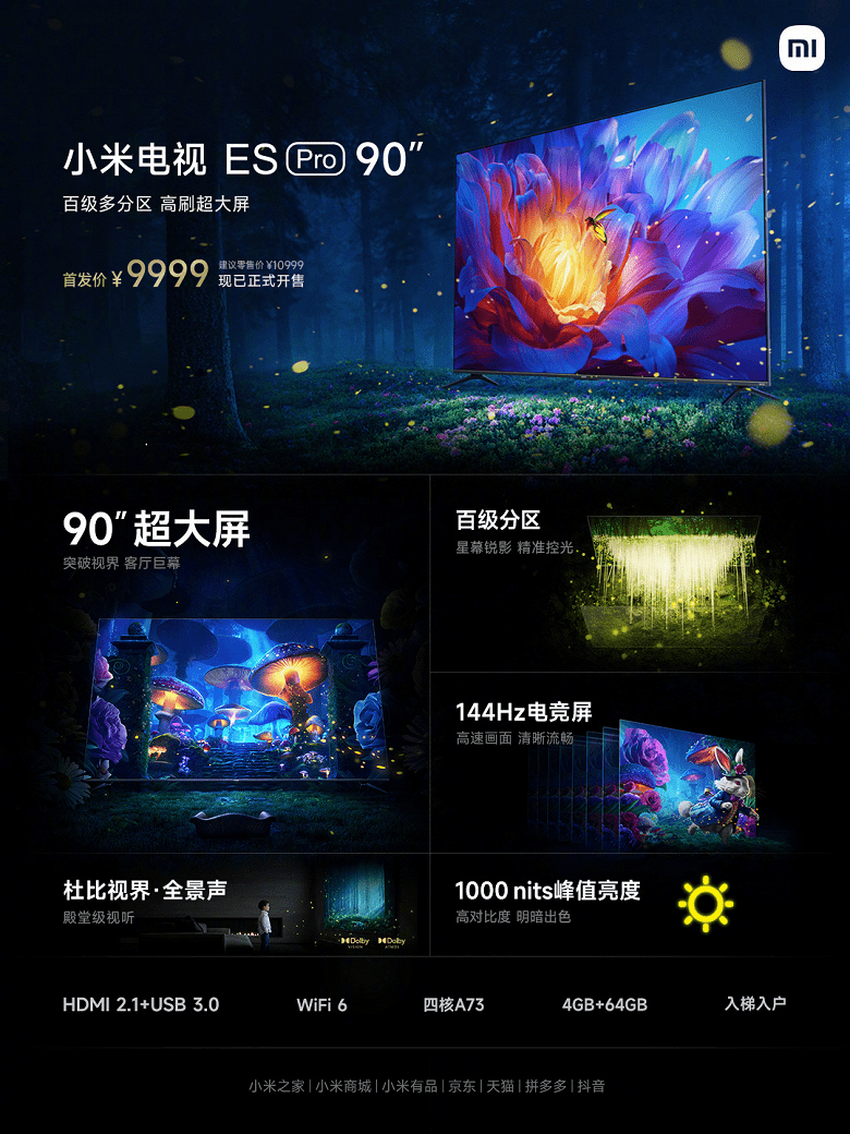 Xiaomi представила 90-дюймовый телевизор Redmi MAX (d58fb296 24aa 4e31 8c6e 8b4cd9a8918b large)