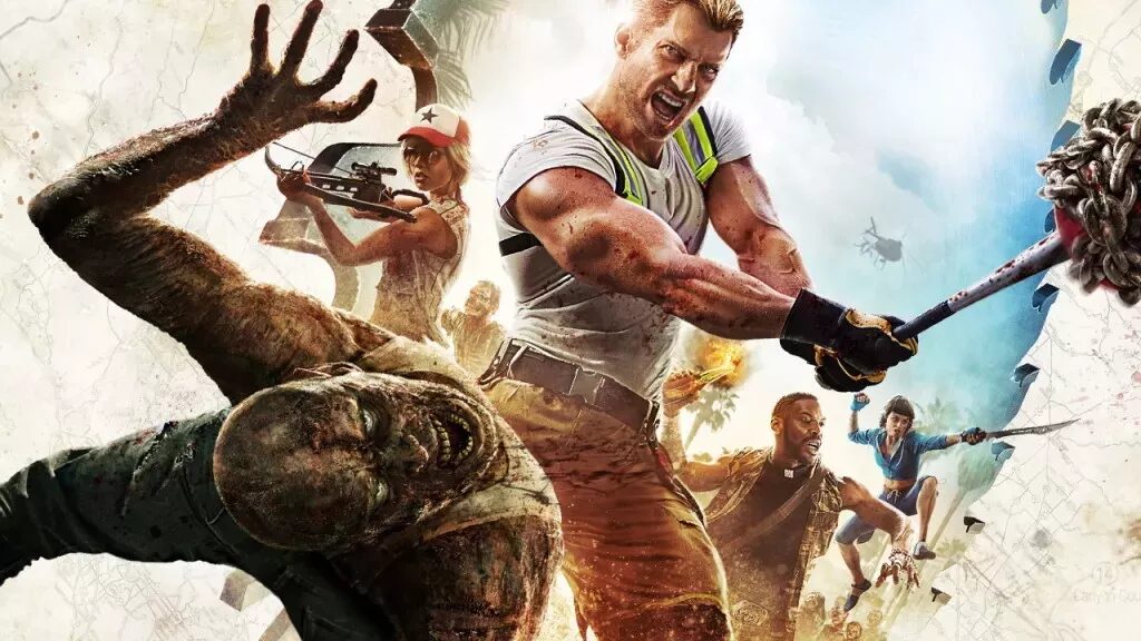 Dead Island 2 — постер игры Deep Silver в стиле зомби-апокалипсиса