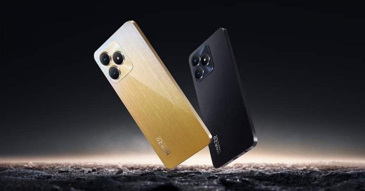 Два смартфона Realme Narzo N53 с тройными камерами