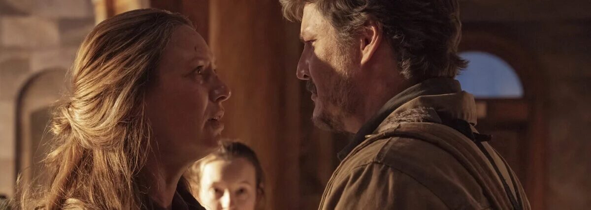 Два персонажа из сериала На последняя из нас в лицевой сцене для HBO Max