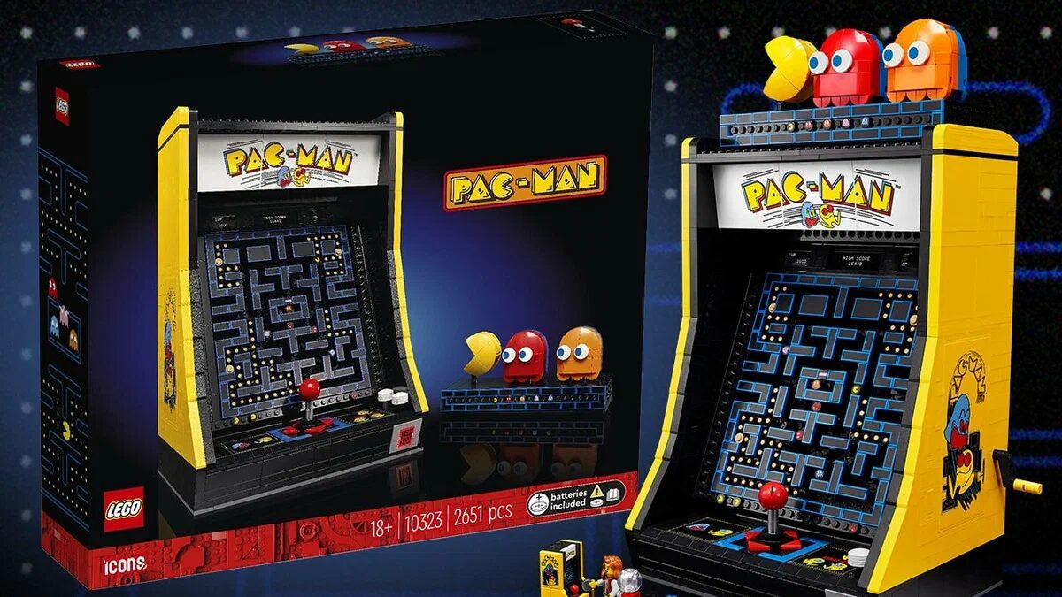 Lego представил набор Pac-Man Arcade 9 Lego