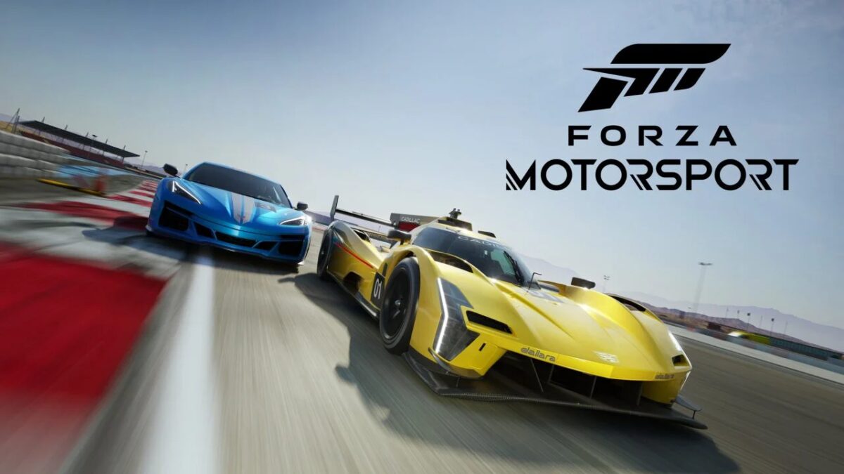Обложка Forza Motorsport с гоночным болидом и логотипом игры