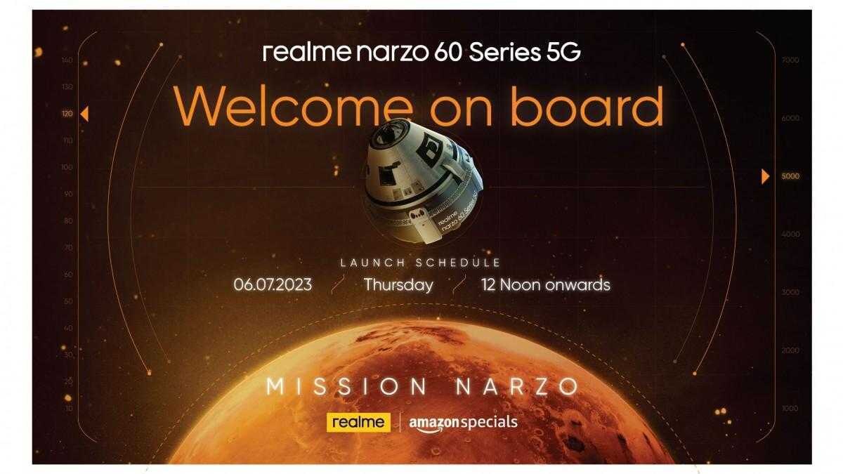 Realme представит серию Narzo 60 6 июля 5 Realme