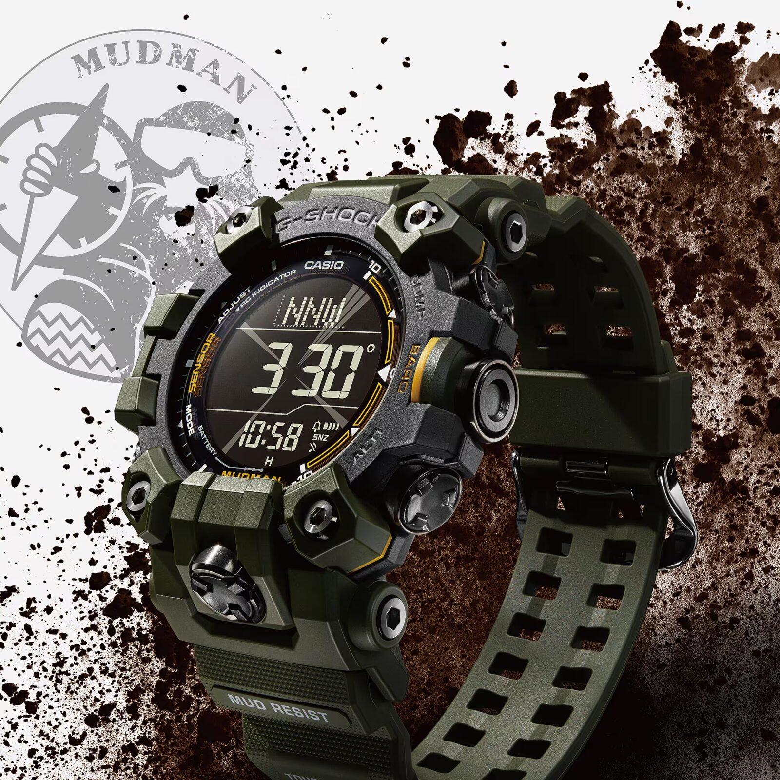 Casio представляет Mudman GW-9500: Новые часы G-Shock для экстремалов и профессионалов (2023 g shock mudman gw 9500 green)