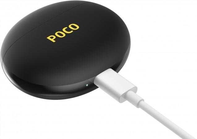 Чёрные наушники Poco Pods с кабелем USB Type-C
