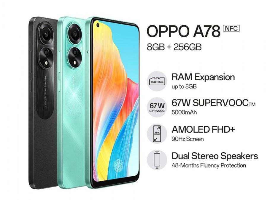 Oppo представил A78 4G с Snapdragon 680 5 Oppo