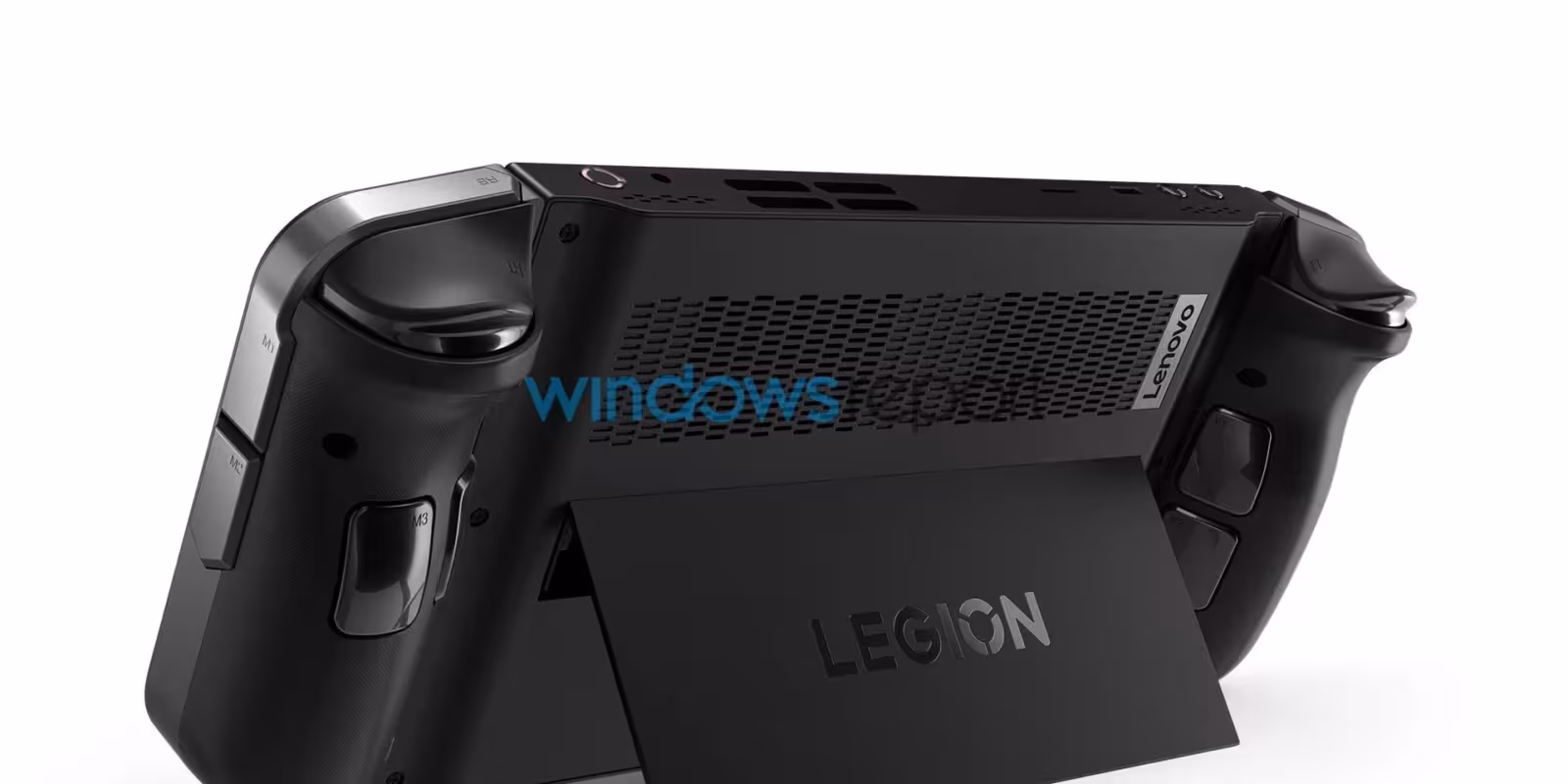Утечка изображений показывает конкурента Steam Deck от Lenovo с намеком на Switch 2 11 legion go hero kickstand out.jpg