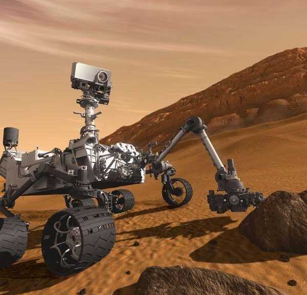 Марсоход Curiosity преодолел 23-градусный склон в ходе исследования Марса (586)