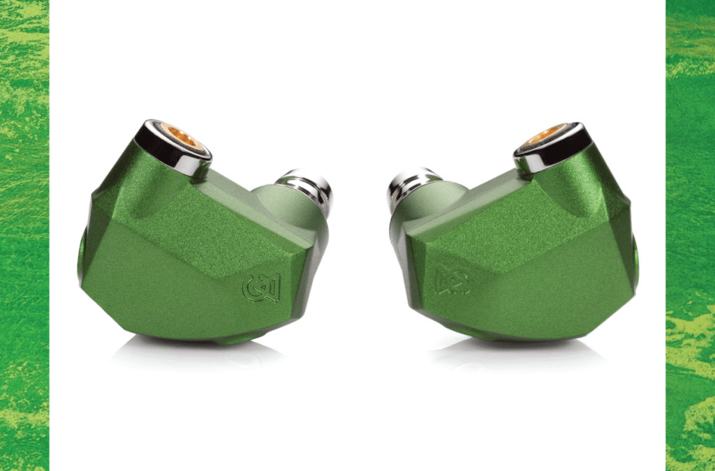 Внутриканальные наушники Campfire Audio Andromeda Emerald Sea вид спереди и сбоку