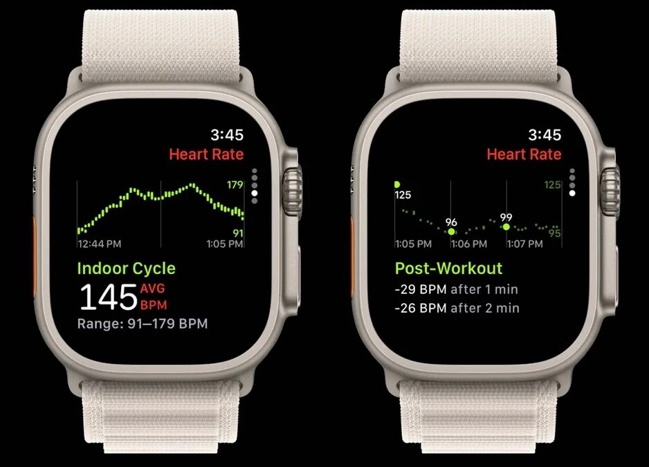 Как выглядит приложение сердечного ритма для Apple Watch в watchOS 10 6 awatch c