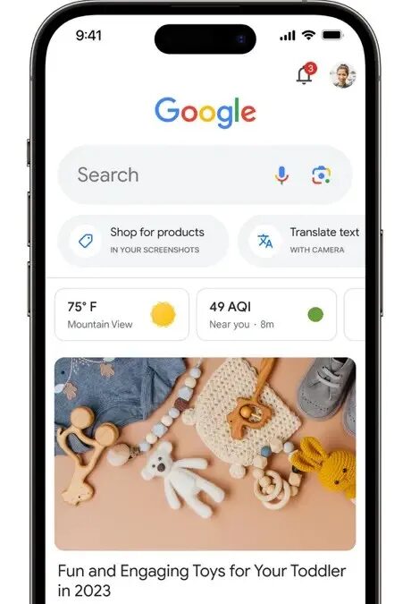 google discover air quality