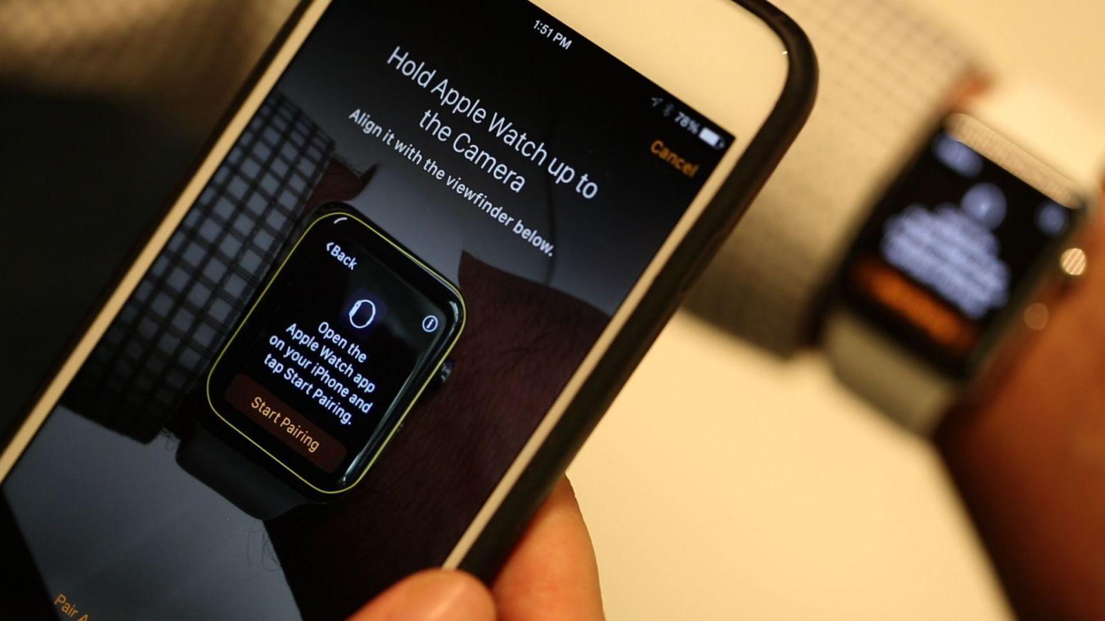 Как подключить Apple Watch к новому iPhone (holdtocamera)