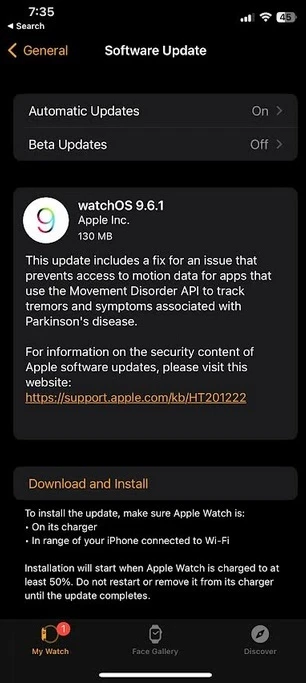 Apple выпустила watchOS 9.6.1 с большим медицинским исправлением (watch961)