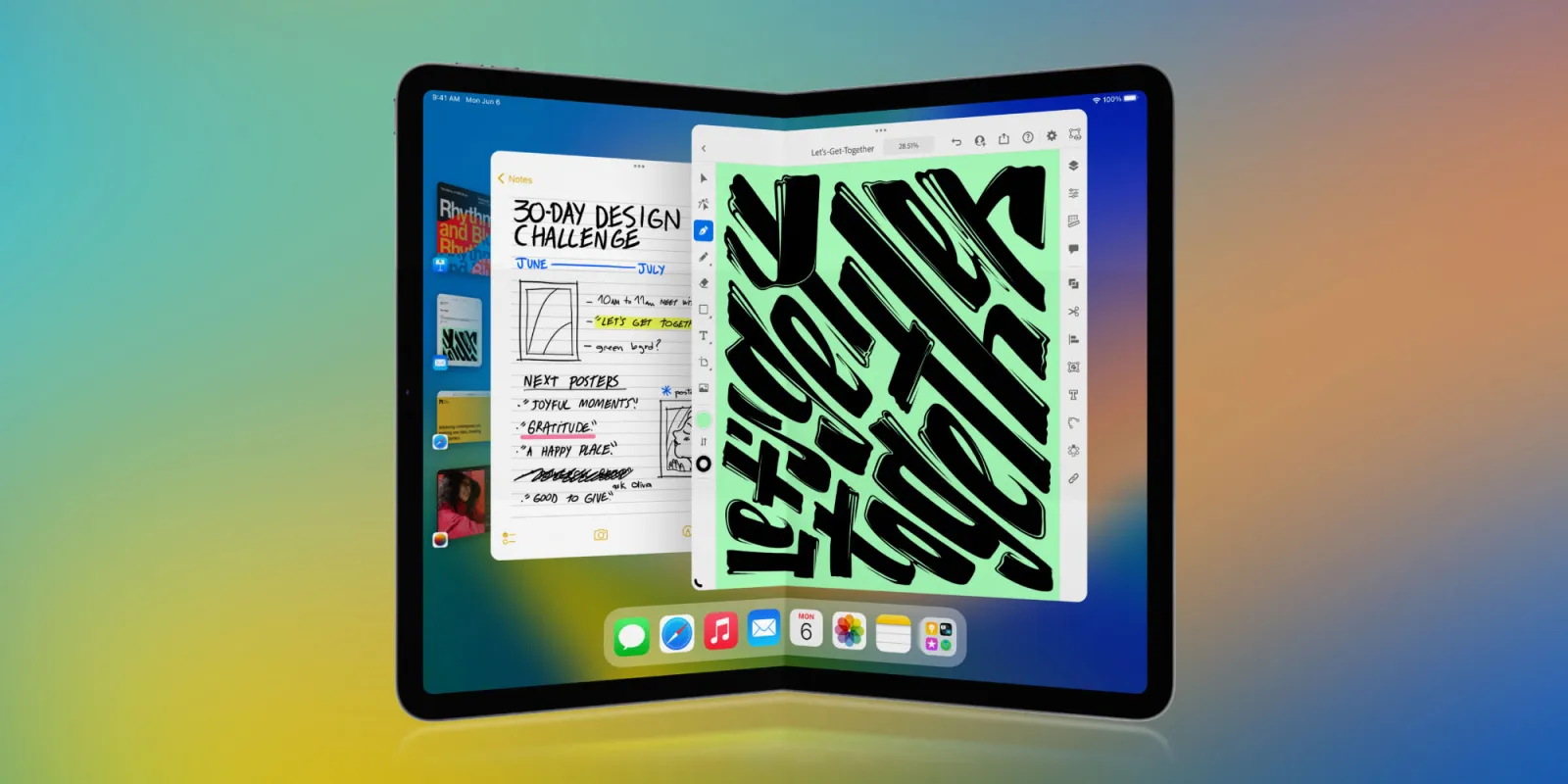 Apple iPad Pro 2024 может получить 4 Тбайта (folding ipad mockup)