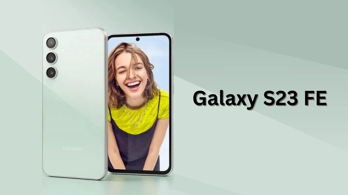 Смартфон Galaxy S23 FE с задней камерой и дисплеем