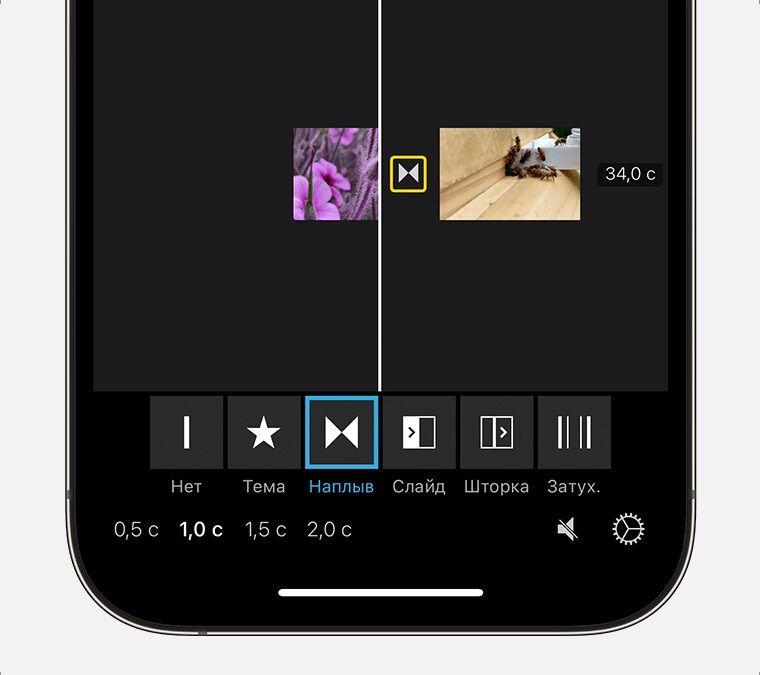 ios 16 iphone 14 pro imovie transition cropped