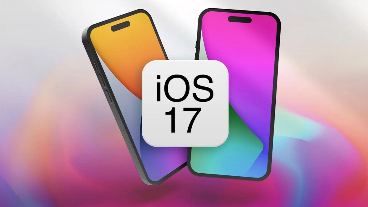 Экран iPhone XS и iPhone XR с разноцветными градиентами