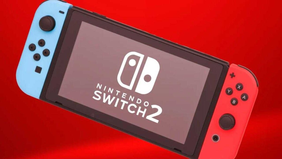 Игровой портативный консоль Nintendo Switch 2 синие и красные ручки