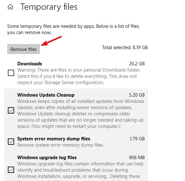 Windows 10: 6 способов очистить кэш и файлы cookie 22 remove temporary files