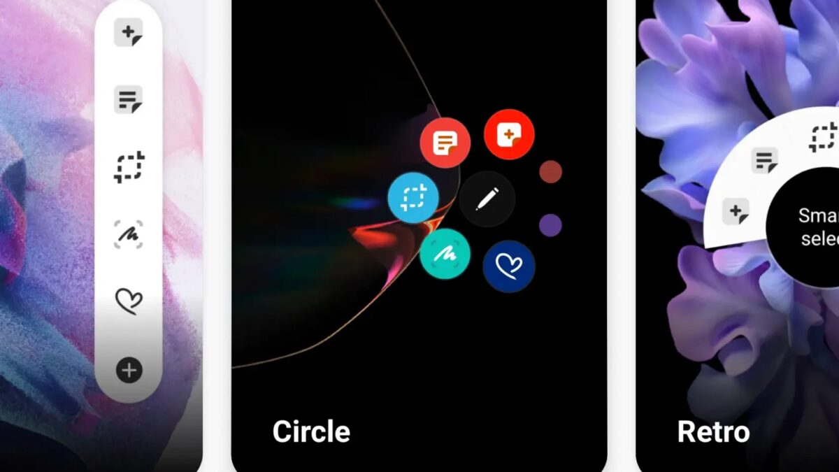 Экраны приложения Good Lock на смартфоне Samsung для настройки тем