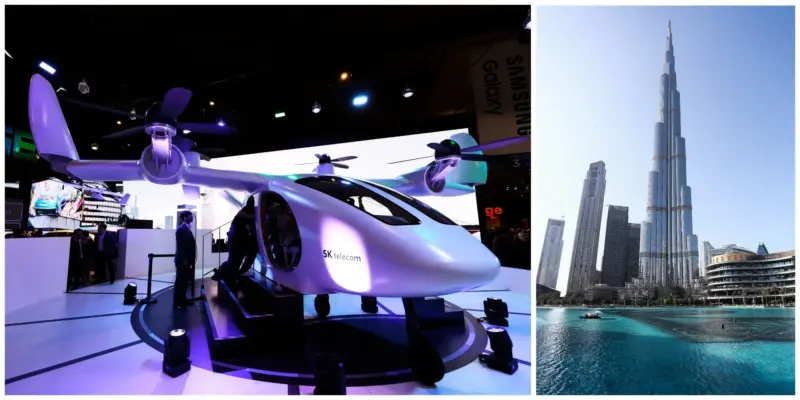 Дубай надеется запустить полноценную службу летающих такси к 2026 году (6518dac15640b20019d794c8)