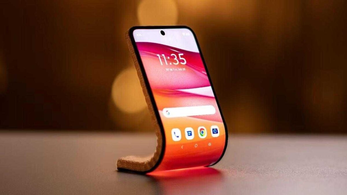 Смартфон Motorola с гибким дисплеем и ярким интерфейсом
