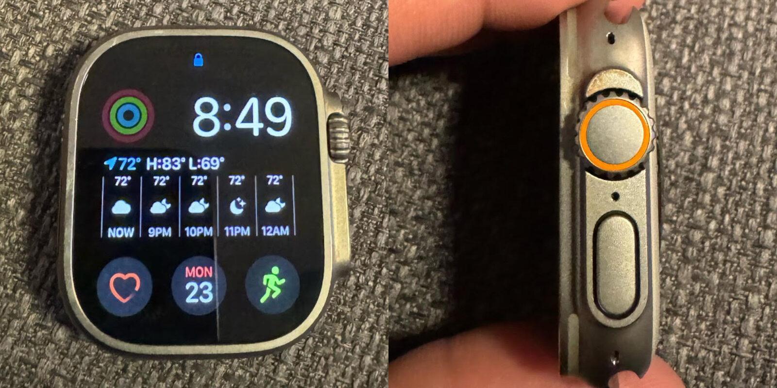 Apple Watch Ultra Нурани после обнаружения и очистки
