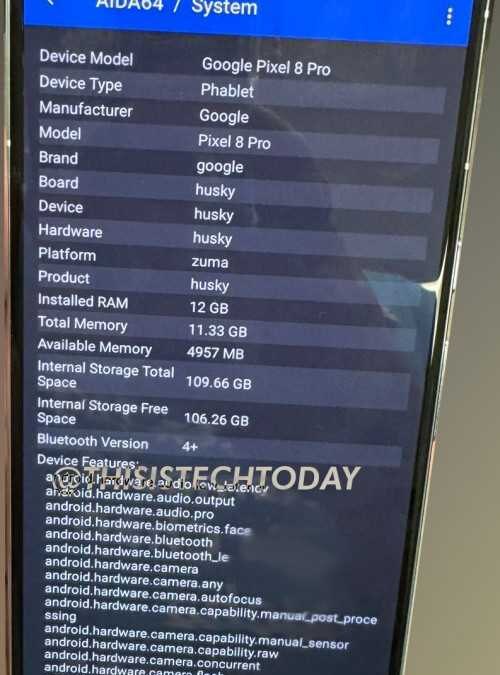 Новая утечка Pixel 8 Pro раскрыла подробности о чипе Tensor G3 8 gsmarena 002 37