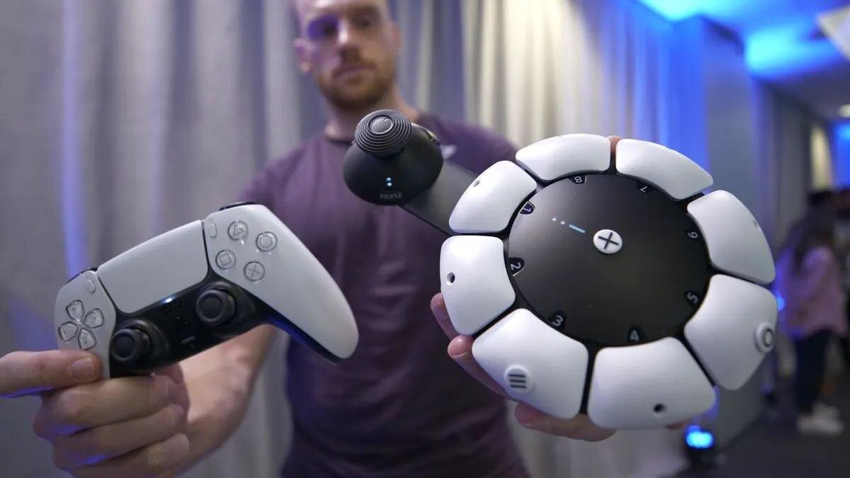 Геймпад Sony Access Controller с разделенными сегментами рукоятки