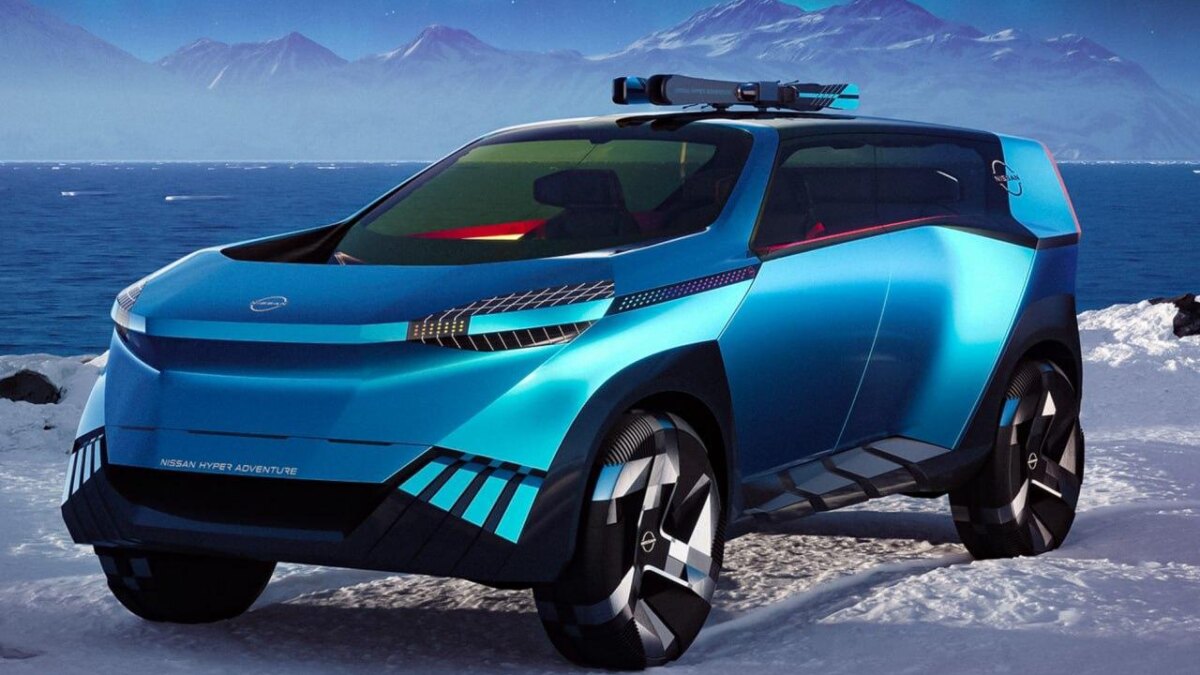 Концепт-кар Nissan Hyper Adventure: электрический вездеход на заснеженной поверхности